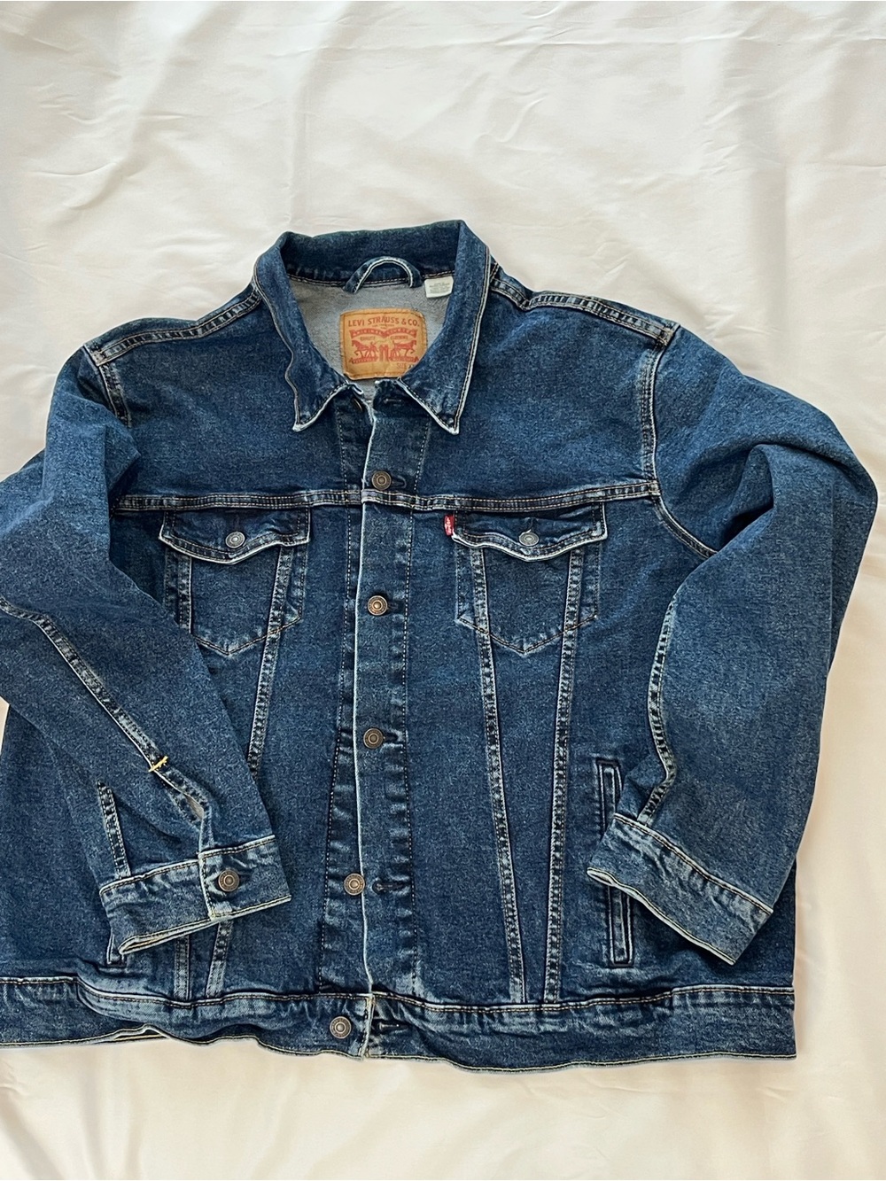 Levi's Men’s Classic Trucker Style Dark Blue Denim Jacket